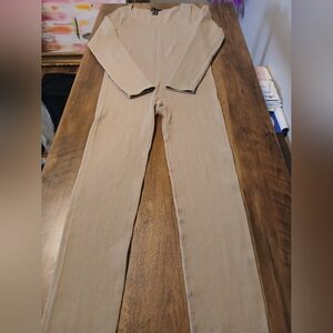 Tan Ribbed Jumpsuit M/L